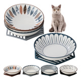 Ximthmoney Paquete De 4 Platos De Ceramica Para Gatos Con Al