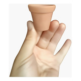 30 Vaso Barro Pequeno Plantas Miniatura 4,5x4,0 Cm Com Furo