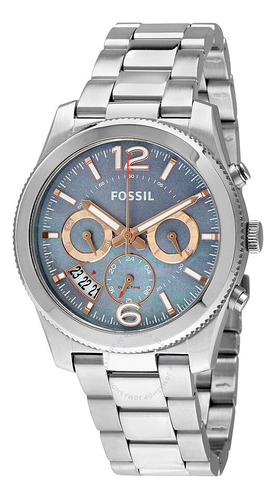 Reloj Fossil Es3880 Original Acero Tablero Cielo Para Dama