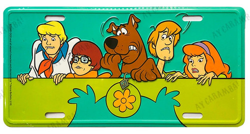 Placa Scooby Doo Decorativa Em Metal Hanna Barbera