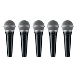 Kit 5 Micrófonos Shure Pga48-xlr Dinámicos Vocal Cardioides