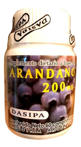 Arandano 200mg + Vit E & Vit C (60 Comprim) Lab. Dasipa Dw 