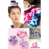 Colet Scrunchies Terciopelo Plush Pastel Tie/dye 6 Unidades 