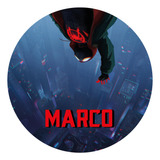 Banner Imprimible Circular 1,20 Mts- Spiderman Spiderverse 3