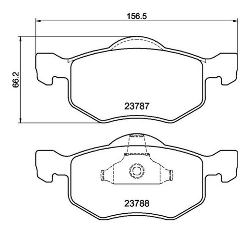 Pastilla Freno Delantera Ford Escape 2001-2015 Foto 2