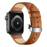 Correa De Piel Auténtica Para Apple Watch 44 Mm Series 8 7 6