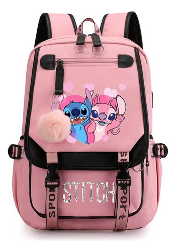 Mochila De Gran Capacidad Stitch De La Nueva Serie 2024 W1