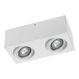 Plafon Moderno Dicroico 2 Luces Lamparas Led 7w Gu10