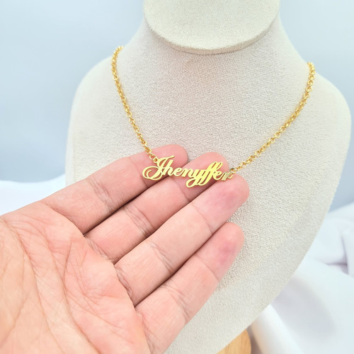 Colar Feminino Com Nome Personalizado Banho Ouro Cod.ci9