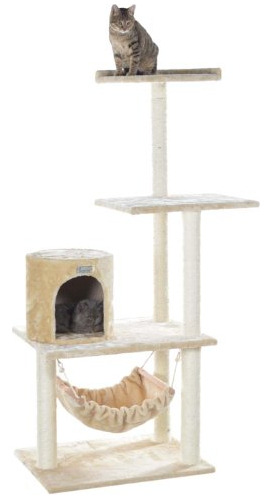 Gleepet Gp78590221 Árbol Para Gatos Con Hamaca, 59 Pulgadas,