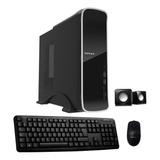 Kit Gabinete Kelyx Lc727 Slim Teclado Mouse Parlante Fuente