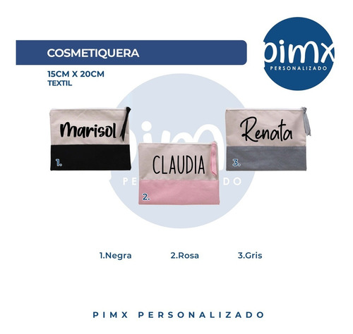 Cosmetiquera Personalizada Con Vinil Lapicera Neceser 