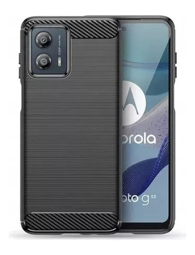 Funda Para Motorola G13 G23 G53 Fibra De Carbono