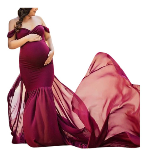 Mujeres Embarazadas Fotografía Vestido De Maternidad 6404