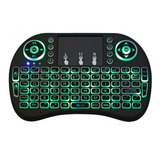 Mini Teclado Wireless Touch Pad Pc Android Tv Smart Com Led