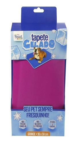 Tapete Cama Gelado Cães Gatos The Pets  Azul Rosa Tam 40x50