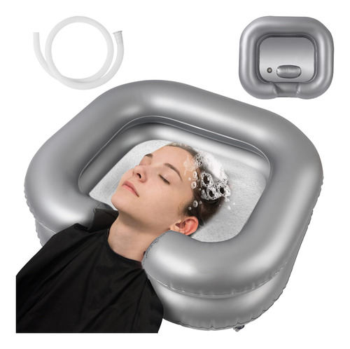 Lavabo Inflable Para Lavar El Cabello, Lavabo Portatil Con A