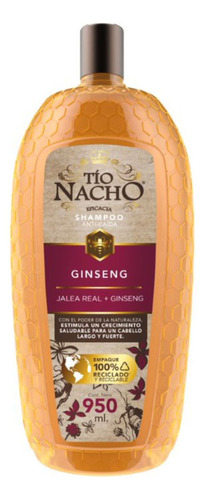  Shampoo Tío Nacho Ginseng Anti Caída 950 Ml