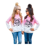 Blusas Para Niñas, Mejores Amigas, Sudadera Con Capucha, Omb