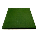 Baldosa Caucho P/ Plazas Y Juegos 500x500x50mm Verde Mate M2