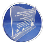 X3 Trofeos De Acrilico-premios Personalizados-reconocimiento