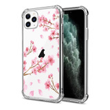 Funda Para iPhone 11 Pro Max - Transparente/flores Rosas