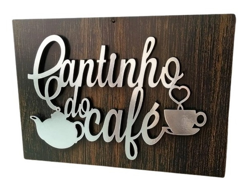 Quadro Decorativo Cantinho Do Café Cozinha 