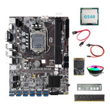 Placa Madre B75 Eth Mining 12xpcie A Usb+cpu+g540+ddr3 De 8