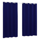 Cortina Blecaute Cortina Grande Pvc  Cortina 5,60x2,80m Cor Azul-marinho