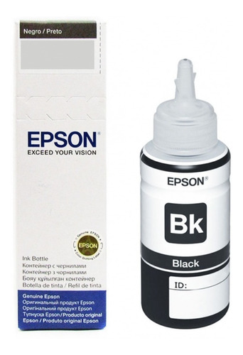 Botella Tinta Epson 673 Original Negro 70 Ml T673 Wis