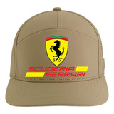 Gorra Scuderia Ferrari Racing 5 Paneles Premiun Caqui Vx