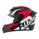 Capacete Moto Mixs Mx2 Storm Carbon Fosco Protork Cor Vermelho Tamanho Do Capacete 56