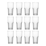 Vaso Facetado Trago Largo Vidrio Bristol Nadir 340ml X12 Uni