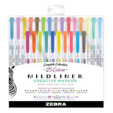 Marcadores Mildliner Doble Punta Zebra 25 Piezas