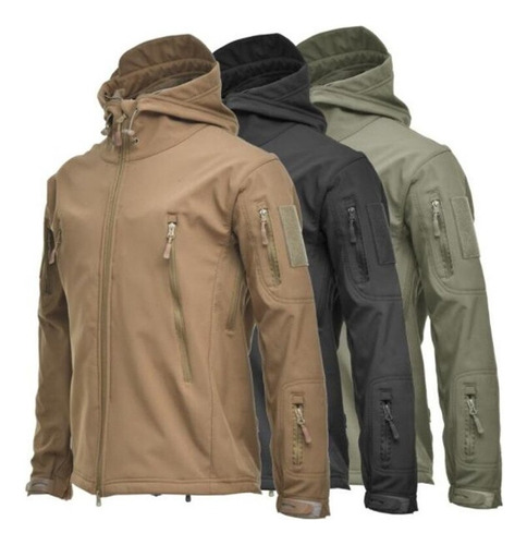 Chaqueta Táctica Militar Soft Shell Outdoors Para Hombre