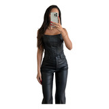 Crop Top Corset Engomado Dama Corset Bustier Mujer Moda