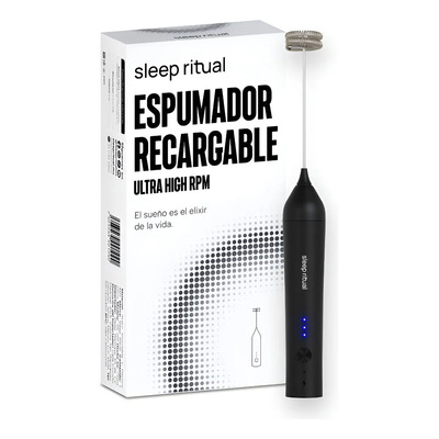 Espumador de Leche Sleep Ritual Recargable 3 Velocidades USB Negro | Meses sin interés