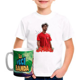 Remera La Vecibanda Fede Vigevani Combo Con Taza Plastica