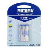 48 X Pilas Recargables Motoma Aaa 1000 Mah - San Martín 