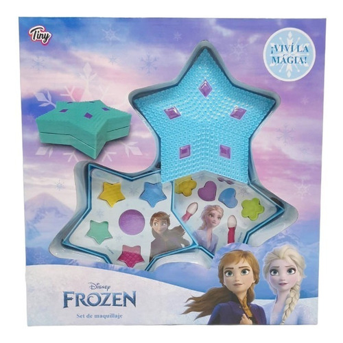 Set Maquillaje Infantil Frozen Estrella Desplegable 