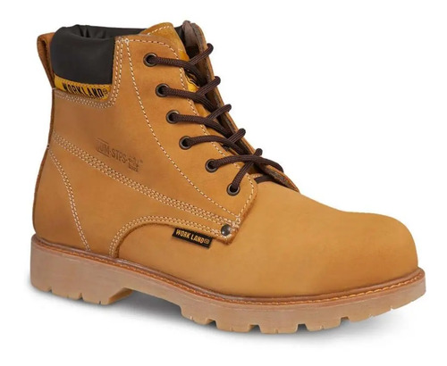 Bota Hombre Industrial Casquillo Trabajo Workland 71882 Miel | Meses sin interés