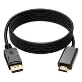 Cable 1.8m Convertidor Displayport A Hdmi Hd 1080p Dp Hdtv