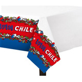 Mantel Viva Chile Fiestas Patrias Cotillón Activarte