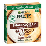 Shampoo En Barra Garnier Fructis Hair Food Coco 60 Gr