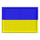 Patch Bordado Bandeira Da Ucrânia 7 Cm X 5 Cm