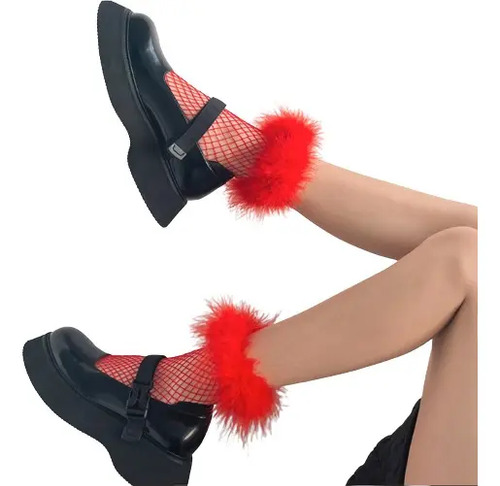 Calcetas Con Peluche Lolita Kawaii