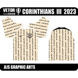 Arte Vetor Corel Camisa Corinthians Japão 2023