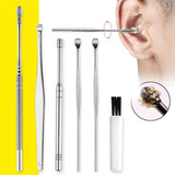 Set De Limpieza Y Cuidado De Los Oídos Acero Kit X6 Piezas