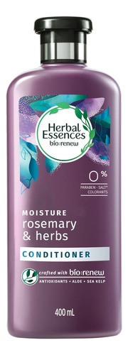 Acondicionador Herbal Essences Bio:renew Rosemary & Herbs En Botella De 400ml Por 1 Unidad