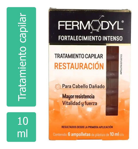 Tratamiento Capilar Fermodyl Fortalecimiento Extremo 6 Ampolletas De 10ml
